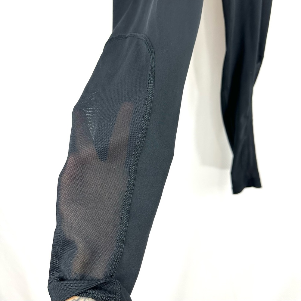 Nike Pro Dri Fit Women’s Sz S Black Activewear Compression Tights Mesh Hem Pants - Picture 3 of 13